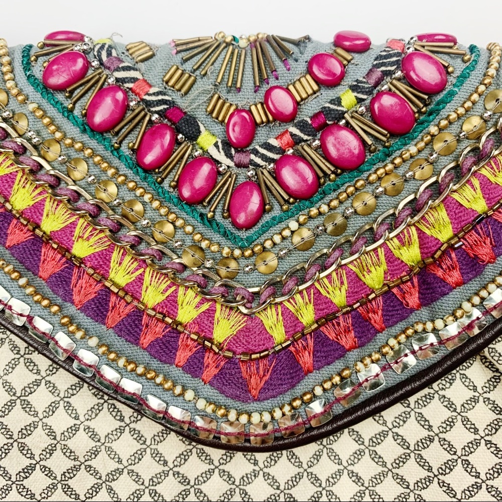 Urban Outfitters Beaded Crossbody / Clutch - Picture 5 of 14